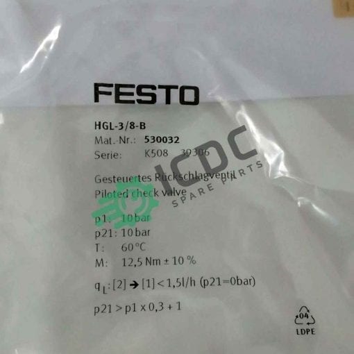 FESTO 530032 HGL 3 8 B ICDC 001706 2