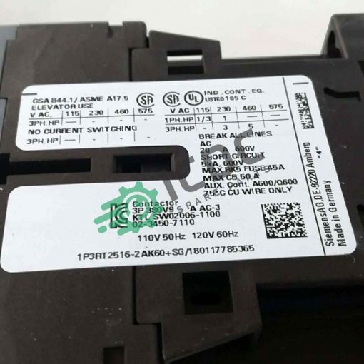 SIEMENS 3RT2516 2AK60 ICDC 002195 3