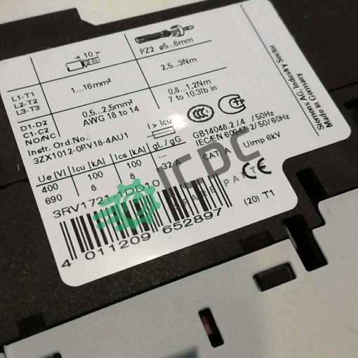 SIEMENS 3RV1721 1DD10 ICDC 001221 2