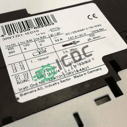 SIEMENS 3RV1721 1ED10 ICDC 001219 2