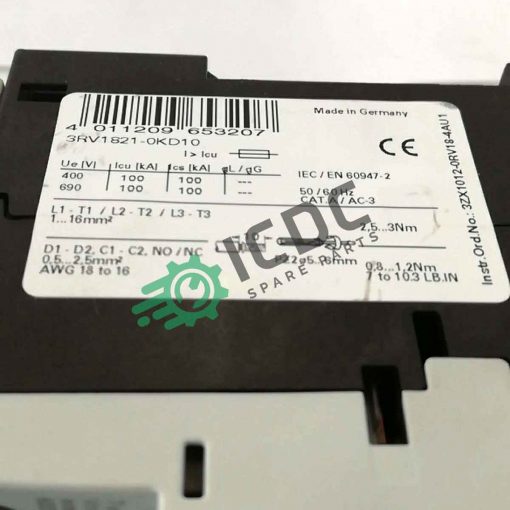 SIEMENS 3RV18 21 0KD10 ICDC 001170 2