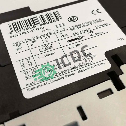 SIEMENS 3RV1821 1FD10 ICDC 001182 2
