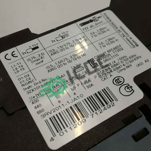SIEMENS 3RV2011 1JA10 ICDC 001620 2
