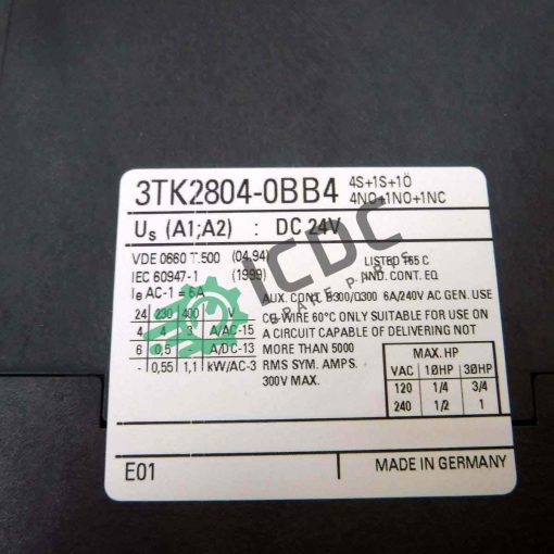 SIEMENS 3TK2804 0BB4 ICDC 009733 5