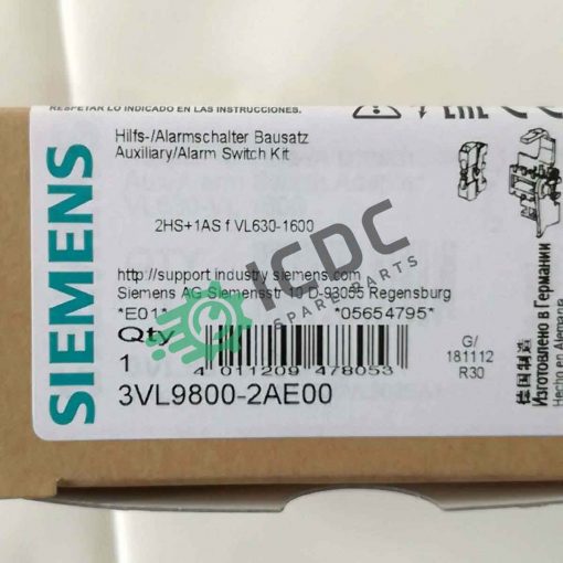 SIEMENS 3VL9800 2AE00 ICDC 001736 2