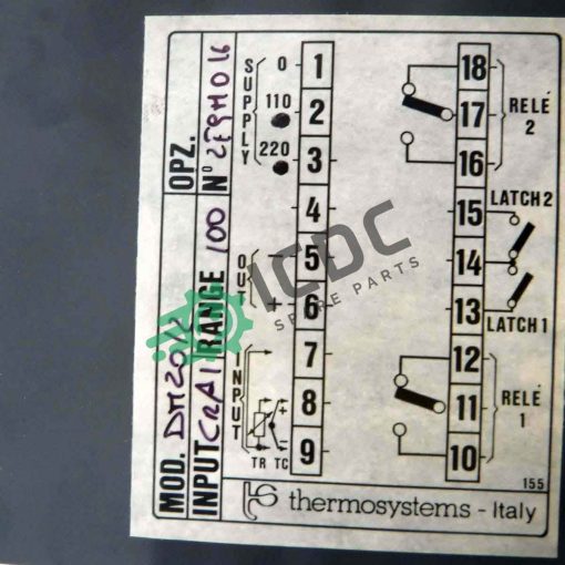 THERMOSYSTEMS DM20 2 CR AL 100 ICDC 009712 4