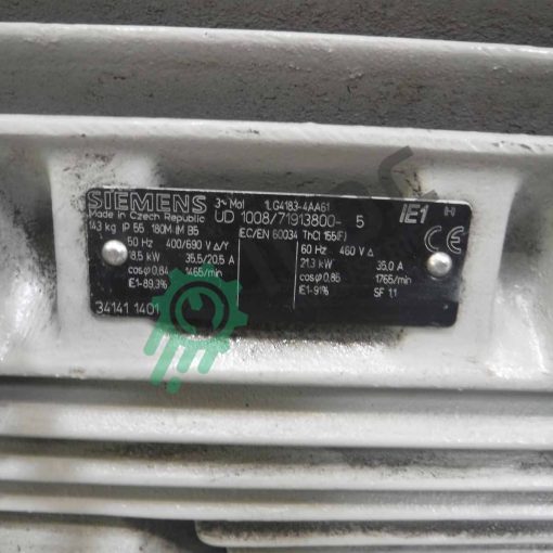 SIEMENS - 1LG4183-4AA61, Overhauled - Electric Motor - ICDC-010530 - Image 2