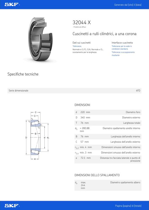 SKF - 32044 X - Bearing - Image 5
