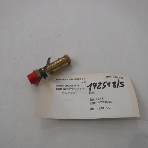 ATELIERS FRANCOIS 20S475083S Valve ICDC 010801 3