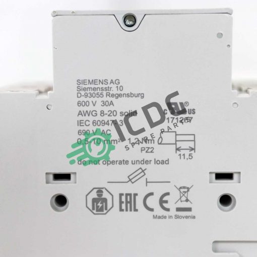SIEMENS 3NW7063 Fuse ICDC 002549 2
