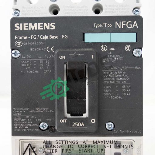 SIEMENS 3VL3125 1JH30 Switch ICDC 000206 3