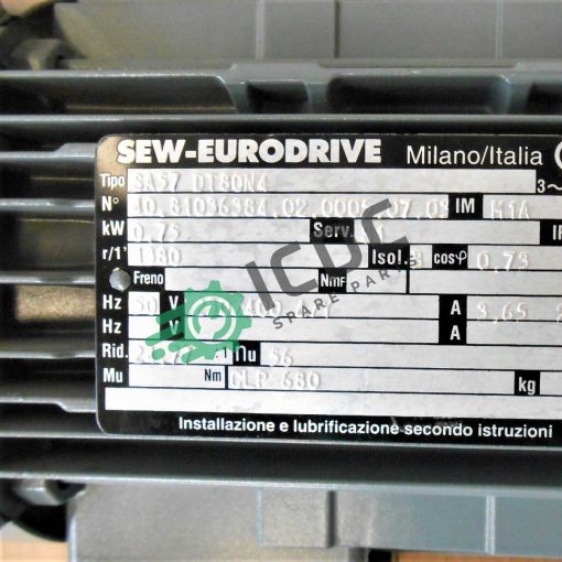 SEW EURODRIVE SA57 DT80N4 Gear Reducer ICDC 004578 1