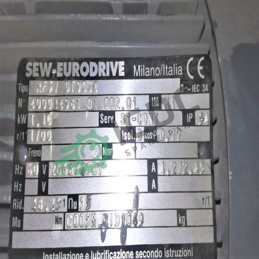 SEW EURODRIVE RF57 DT90S4 Gear Reducer ICDC 004656 2