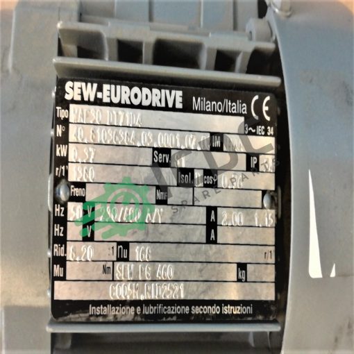 SEW EURODRIVE WAF30 DT71D4 8 Gear Reducer ICDC 004703 1