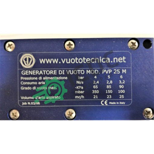 VUOTOTECNICA - PVP 25M - Generatori Di Vuoto
