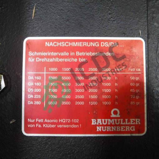 BAUMULLER - DAFF 180 M 23 R 20-5 - Motore Elettrico AC - immagine 3