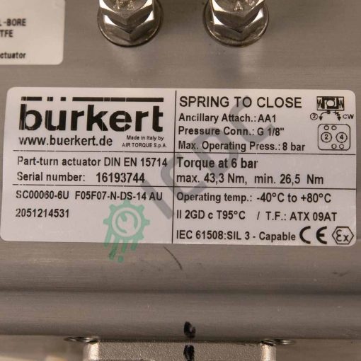 BURKERT CONTROMATIC - 8805, Actuator DIN EN 15714 - Valve - Image 5