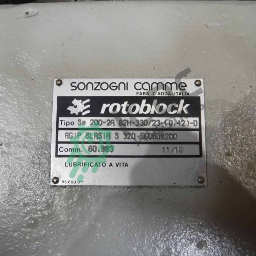 SONZOGNI CAMME - Rotoblock SA 200-2A - Intermittent + SAF77 DRE100L4BE5HR/V - ICDC-012965 - Image 2