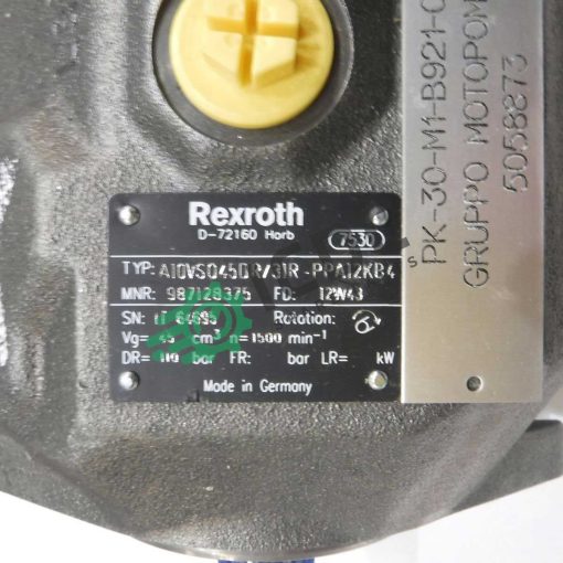 BOSCH REXROTH - Motor Pump Group Pk-30-M1-A-B921-01 - Based on A10VS045DR/31A, PPA12B4+PSA12N00 - Image 5