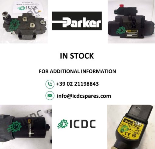 Stock of PARKER Adapters, Filters and Cylinders, available at ICDCSPARES.COM and shipped with DHL Express!