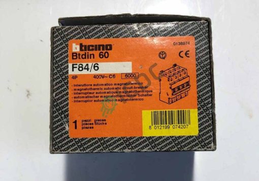 BTICINO Electromechanical Circuit Breaker | F84/6 Available in Stock in ICDCSPARES.COM