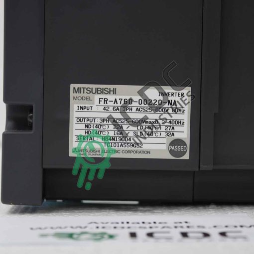 MITSUBISHI - FR-A760-00220-NA - Electronic - Inverter | ICDC-050100 - Image 2