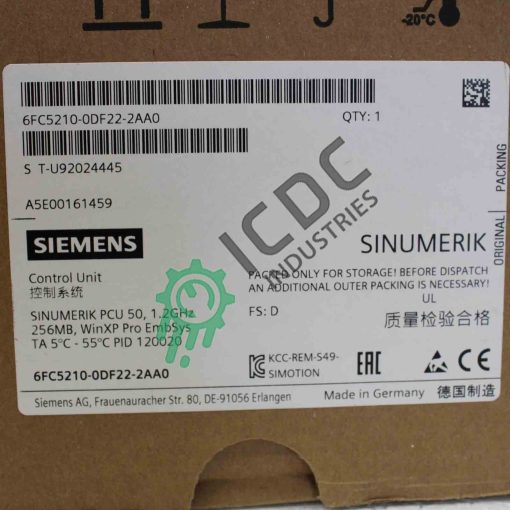SIEMENS - 6FC5210-0DF22-2AA0 - SINUMERIK Electronic PC | ICDC-050156 - Image 2