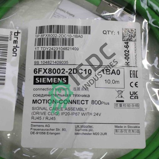 SIEMENS - 6FX8002-2DC10-1BA0 - Electrical Cable | ICDC-050172 - Image 2